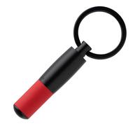 BOSS Mattschwarzer Schlüsselanhänger mit roter Gummierung und Logo - Style Key ring Gear Matrix Red, 58099247 Schwarz Stck