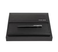Hugo Boss Schreib-Set HPBM285A (Kugelschreiber & A5 Schreibmappe) | Geschenkbox