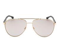 Hugo Boss schwarze Sonnenbrille mit goldenen Beinen Einheitsgröße