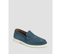 Hugo Boss Sienne Herren-mokassins Aus Wildleder In Blau 50543083-460 Blau 46