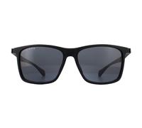 BOSS 1078/S 003 Kunststoff Rechteckig Schwarz/Schwarz Sonnenbrille, Sunglasses Schwarz/Schwarz Mittel