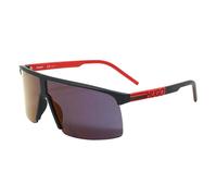 Hugo Boss - Sonnenbrille für Herren, Matt (Schwarz/Rot) Einheitsgröße