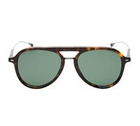 Hugo Boss - Sonnenbrille „YP" in Havana-Braun mit grünen Gläsern Einheitsgröße