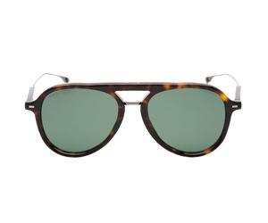 Hugo Boss - Sonnenbrille „YP" in Havana-Braun mit grünen Gläsern Einheitsgröße