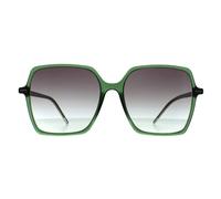 Hugo Boss Square Damen Grün Grau Farbverlauf BOSS 1524/S Einheitsgröße