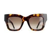 Hugo Boss Square Damen Havanna Braun Farbverlauf BOSS 1386/S Einheitsgröße