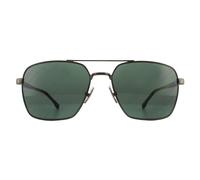 Hugo Boss Square Mens Matte Ruthenium Grün Sonnenbrille Einheitsgröße