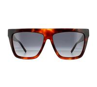 Hugo Boss Square Womens Havanna Dunkelgrau Gradient Sonnenbrille Einheitsgröße