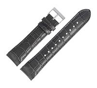 HUGO BOSS Uhrenarmband 22mm Leder Grau Kroko - 659302868