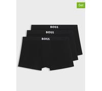 BOSS Boxershorts 3er-Pack Trunk BOSS ONE – Stretch-Baumwolle Schwarz M