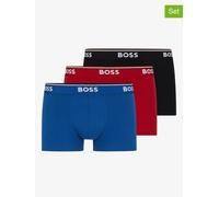 BOSS Trunks mit Logo-Bund im 3er-Pack Modell 'Power' in Rot, Größe S