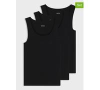Hugo Boss Underwear 3er-Set: Unterhemden in Schwarz - Größe XXL | Herren Waesche