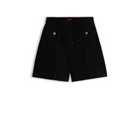 HUGO Bouclé-Shorts mit funkelnden Pailletten-Details - Style Haberi, 50571644 Schwarz 36