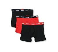 Boxer HUGO UNDERWEAR "BOXERBR TRIPLE", Herren, Gr. L, 3 Stk., bunt (open miscellaneous 986), Jersey, Obermaterial: 95% Baumwolle, 5% Elasthan, körpernah, Unterhosen, mit elastischem Bund (29144961-L) 