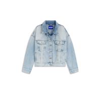 HUGO Boxy-Fit Jacke aus festem blauem Denim - Style Lou_B, 50557023 Hellblau XS