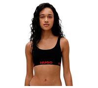 HUGO Bralette aus Stretch-Baumwolle mit Logo-Band - Style BRALETTE SPORTY LOGO, 50469631 Schwarz L