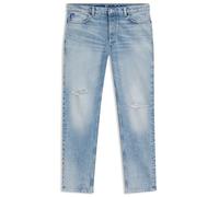 HUGO Tapered-Fit Jeans aus hellblauem Used-Denim - Style Brody, 50555949 Hellblau 31/32