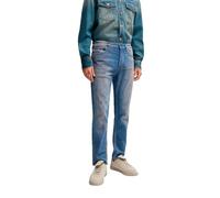 HUGO Tapered-Fit Jeans aus blauem Denim mit Mud-Waschung - Style Brody, 50529124 Blau 32/32