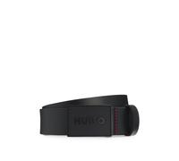 HUGO Büffelledergürtel mit Koppelschließe - Style Gethon_Sz35, 50548359 Schwarz 110
