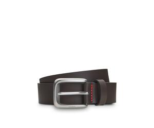HUGO Business-Ledergürtel mit Logo-Gravur auf der Schließe - Style GO-Belt_Sz30, 50572842 Dunkelbraun 85