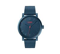 HUGO by Hugo Boss Herren analog Quarz Uhr mit echtes Leder Armband 1530116