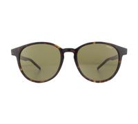 Hugo by Hugo Boss Runde Herren Havanna Grün Sonnenbrille Einheitsgröße