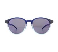 Hugo by Hugo Boss Runde Mens Matte Blau Türkis Blau Spiegel Sonnenbrillen Einheitsgröße