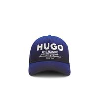 HUGO Cap aus Baumwoll-Twill mit 3D-Logo-Stickerei - Style Merk-Degradè, 50560345 Blau ONESI