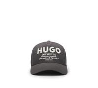 HUGO Cap aus Baumwoll-Twill mit 3D-Logo-Stickerei - Style Merk-Degradè, 50560345 Schwarz ONESI