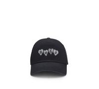HUGO Cap aus Baumwoll-Twill mit Herz-Branding - Style Cara-Valentine, 50557038 Schwarz ONESI