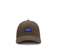 HUGO Cap aus Baumwoll-Twill mit Logo-Aufnäher - Style Jinko, 50522014 Dunkelbraun ONESI