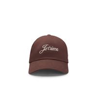 HUGO Basecap mit Statement- und Label-Stitching Modell 'Cara' in Dunkelbraun, Größe 1