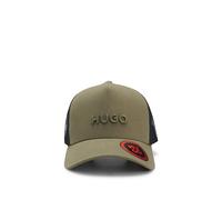HUGO Cap aus Baumwoll-Twill mit Mesh-Einsätzen - Style Marsel-Trucker, 50535942 Dunkelgrün ONESI