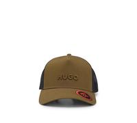 HUGO Cap aus Baumwoll-Twill mit Mesh-Einsätzen - Style Marsel-Trucker, 50535942 Khaki ONESI