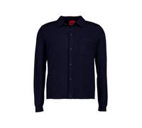 HUGO Cardigan Herren Regular Fit Mikrofaser blau, XL