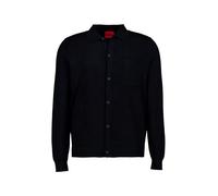 HUGO Regular-Fit Strickjacke mit Rippbündchen - Style San Jordan-CV, 50553663 Schwarz XL