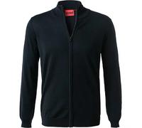 HUGO Cardigan Herren Slim Fit Schurwolle blau, S
