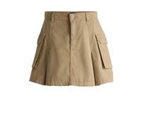 HUGO Cargo-Rock aus Baumwoll-Twill mit Bundfalten - Style Rundale-1-D_B, 50530852 Beige 42