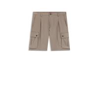 HUGO Cargo-Shorts aus Stretch-Baumwolle mit Bundfalten vorn - Style Craysen262S, 50556891 Hellbraun M