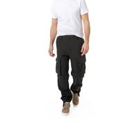 HUGO Cargohose Herren Comfort Fit Mikrofaser schwarz, 48