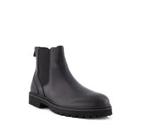 HUGO Chelsea Boots Herren Glattleder schwarz, 43 (9)