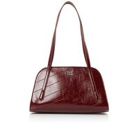 HUGO Schultertasche aus besticktem Kunstleder mit Stack-Logo aus Metall - Style Chris2.0QF_ShBagLong, 50552251 Rot ONESI