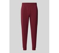 HUGO Comfort Fit Sweatpants aus Baumwoll-Mix Modell 'LAZE' in Bordeaux, Größe XL