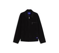 HUGO Cordjacke mit Reißverschluss und Brusttasche - Style Braxton264W1, 50567791 Schwarz XS