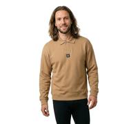 HUGO Sweatshirt Dabins Oversize Fit Baumwoll-Mix mit Polokragen Beige XXL