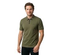 HUGO Poloshirt aus Baumwoll-Piqué mit Reißverschluss am Ausschnitt - Style Dalomino, 50511721 Dunkelgrün L
