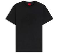HUGO T-Shirt aus Baumwoll-Jersey mit Strass-Logo - Style Damacia_10, 50570932 Schwarz XS