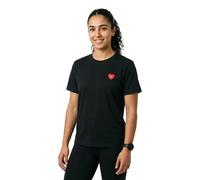 HUGO T-Shirt aus Baumwoll-Jersey mit Herz-Logo - Style Damacia_6, 50562145 Schwarz XS