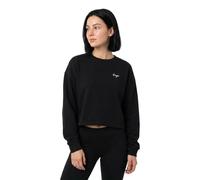 Sweatshirt HUGO "Damaswee", Damen, Gr. XL, schwarz 001, Sweatware, Obermaterial: 100% Baumwolle, unifarben, hüftlang, Rundhals, Rippbündchen, Sweatshirts Sweatshirt, mit Logoschriftzug, Rundhals (3403