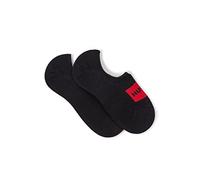 HUGO Füßlinge aus Baumwoll-Mix im Zweier-Pack - Style 2P LOW CUT LABEL CC W, 50469282 Schwarz 35-38